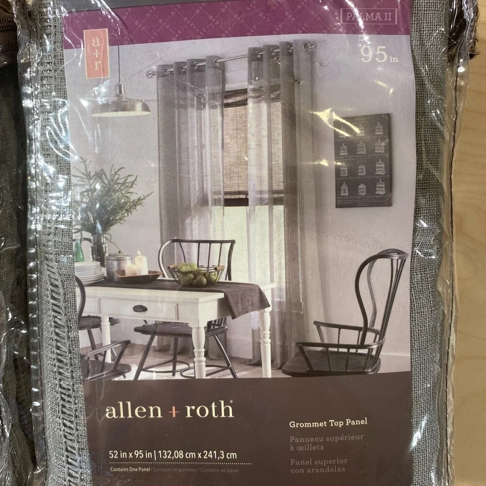 2 Sets Allen + Roth Grommet Top Panel 52 in x 95 in (BO) - Picture 5 of 14